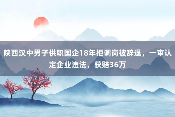 陕西汉中男子供职国企18年拒调岗被辞退，一审认定企业违法，获赔36万