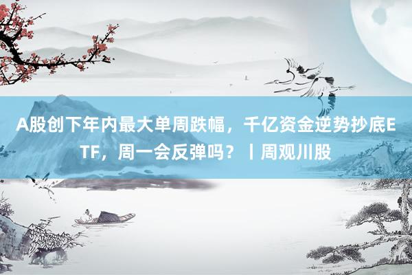 A股创下年内最大单周跌幅，千亿资金逆势抄底ETF，周一会反弹吗？丨周观川股