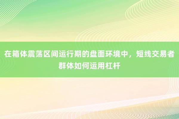 在箱体震荡区间运行期的盘面环境中，短线交易者群体如何运用杠杆