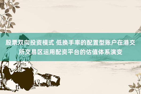 股票双向投资模式 低换手率的配置型账户在港交所交易区运用配资平台的估值体系演变