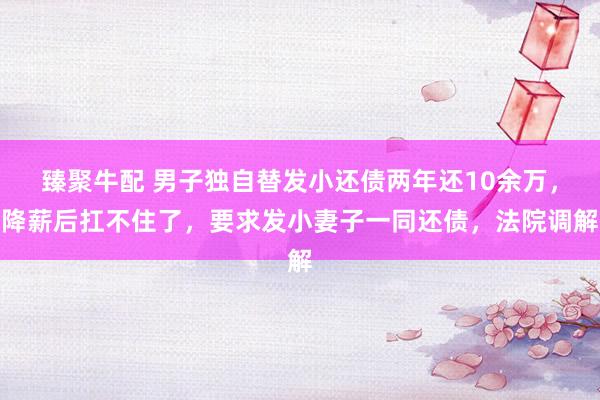 臻聚牛配 男子独自替发小还债两年还10余万,降薪后扛不住了,要求发小妻子一同还债,法院调解